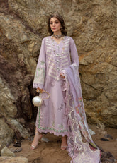 3B | Lillie de Jong - Amethyst | 3PC Unstitched Lawn Crimson By Saira Shakira